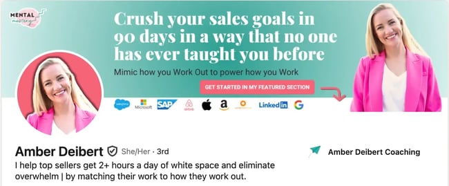linkedin headline example amber deibert